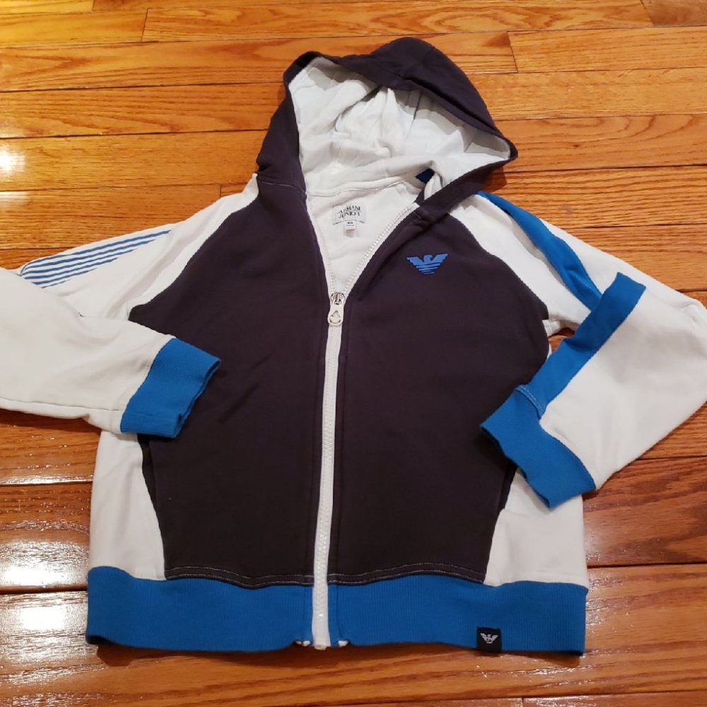 Armani Junior zip up hoodie size 8 NWOT